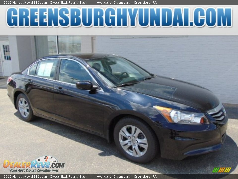 2012 Honda Accord SE Sedan Crystal Black Pearl / Black Photo #1