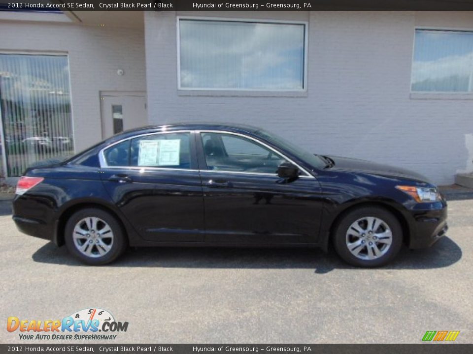 2012 Honda Accord SE Sedan Crystal Black Pearl / Black Photo #2