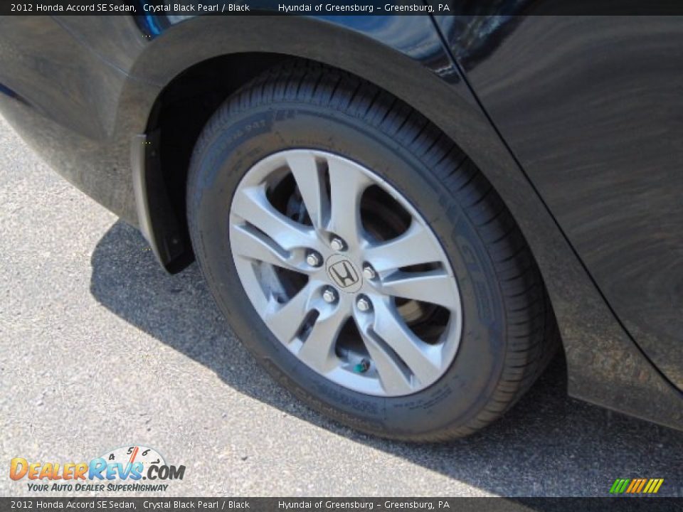 2012 Honda Accord SE Sedan Crystal Black Pearl / Black Photo #3
