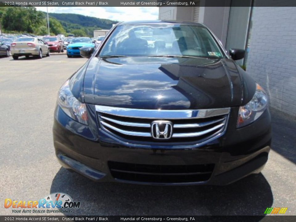 2012 Honda Accord SE Sedan Crystal Black Pearl / Black Photo #4