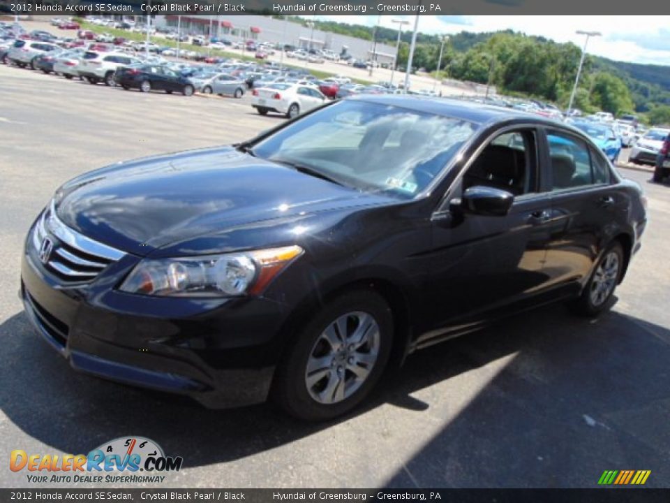 2012 Honda Accord SE Sedan Crystal Black Pearl / Black Photo #5