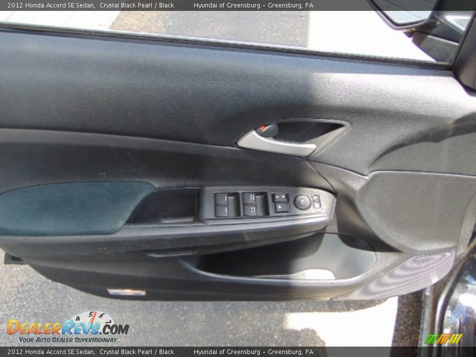 2012 Honda Accord SE Sedan Crystal Black Pearl / Black Photo #11