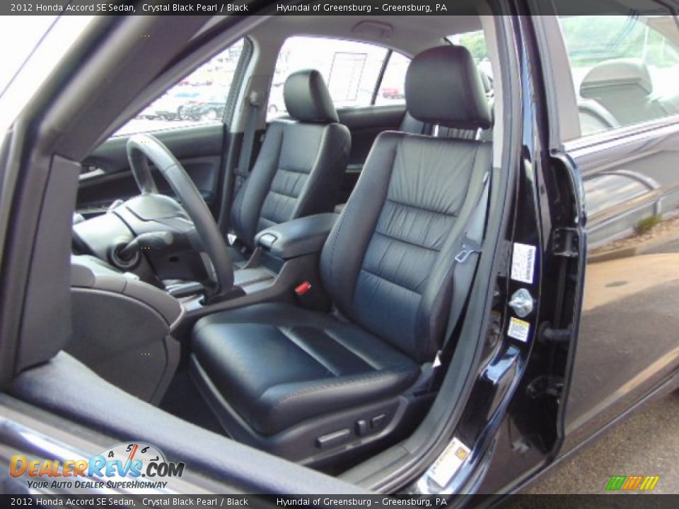 2012 Honda Accord SE Sedan Crystal Black Pearl / Black Photo #12