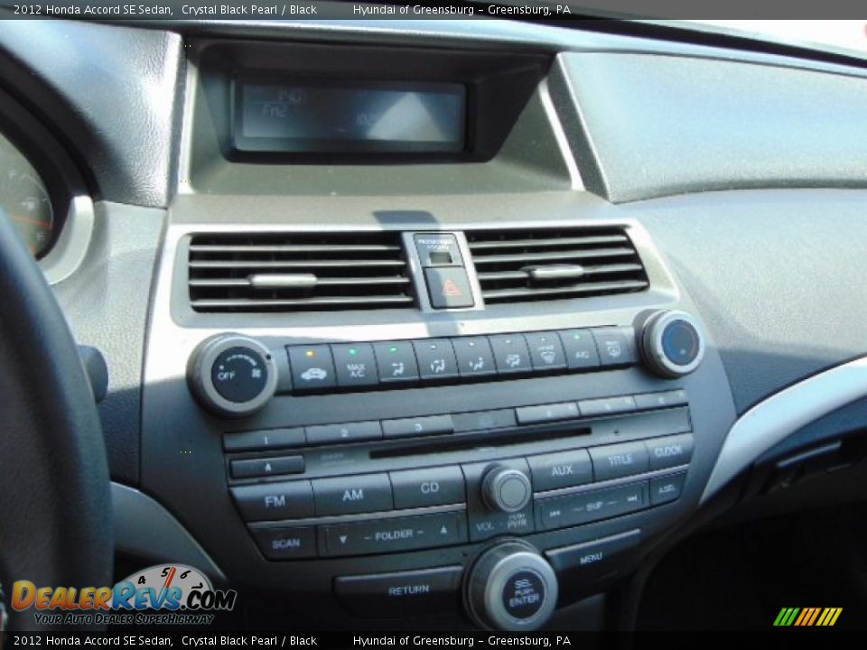 2012 Honda Accord SE Sedan Crystal Black Pearl / Black Photo #14
