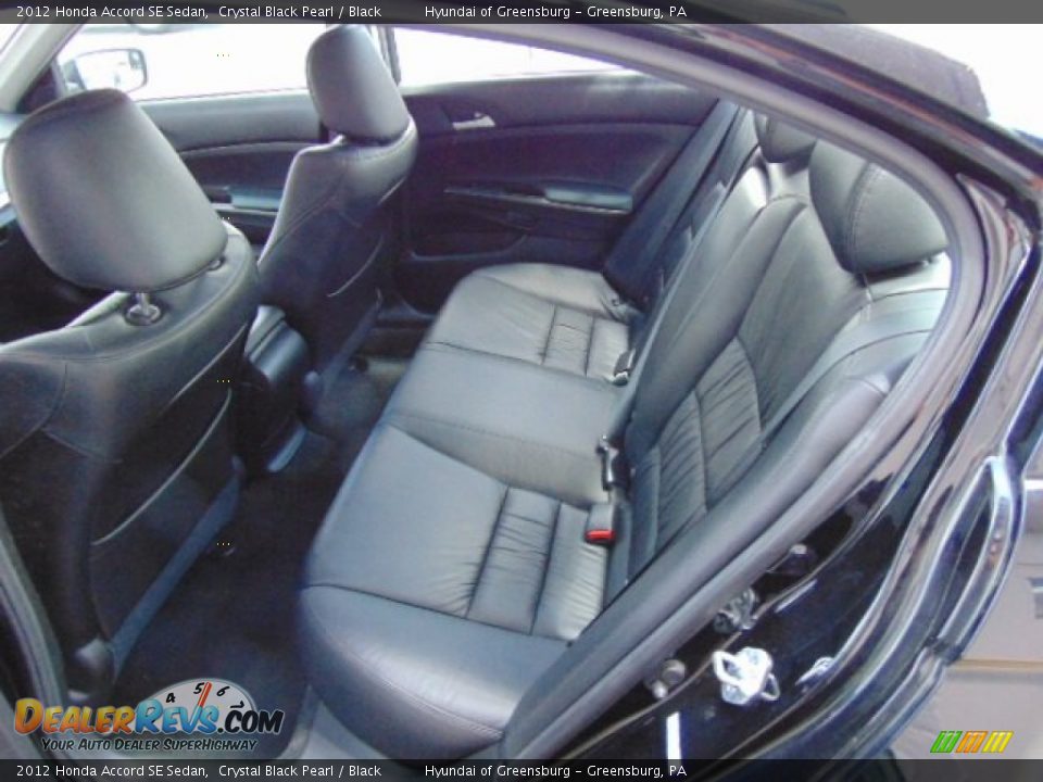 2012 Honda Accord SE Sedan Crystal Black Pearl / Black Photo #17