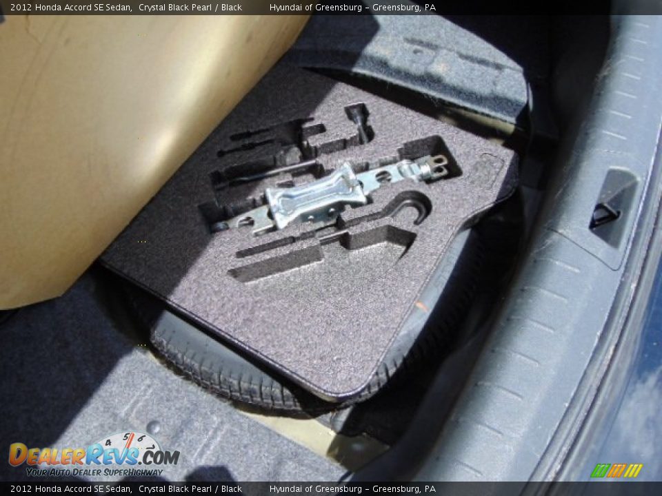 2012 Honda Accord SE Sedan Crystal Black Pearl / Black Photo #20