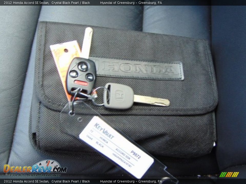 2012 Honda Accord SE Sedan Crystal Black Pearl / Black Photo #22