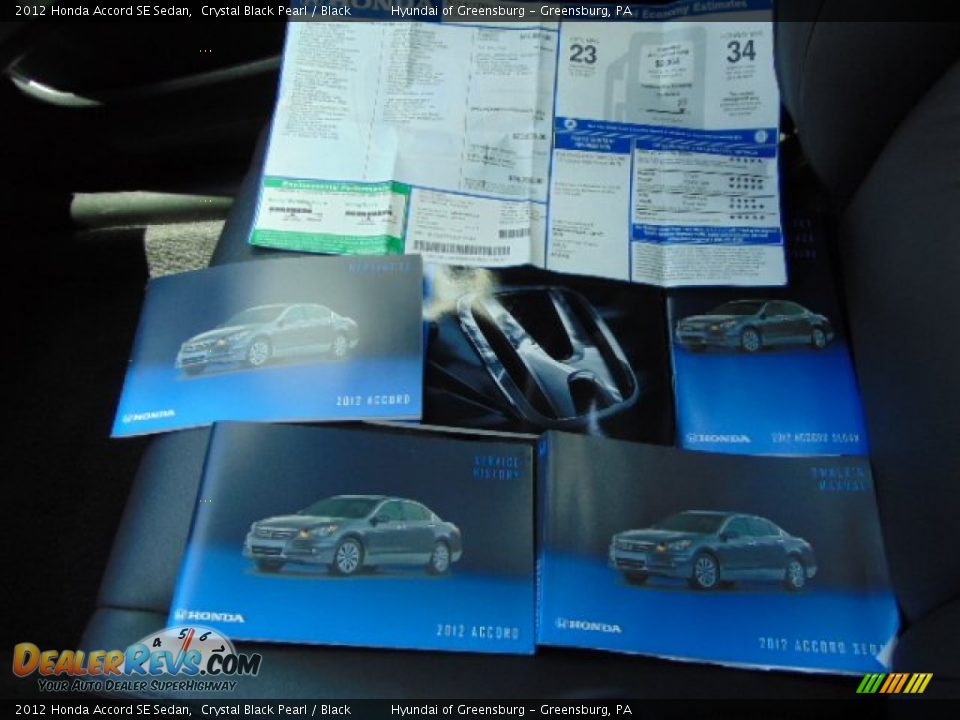 2012 Honda Accord SE Sedan Crystal Black Pearl / Black Photo #23