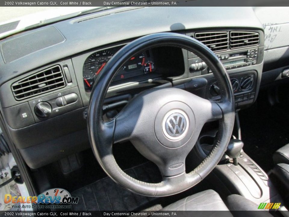 2002 Volkswagen Cabrio GLX Cool White / Black Photo #15