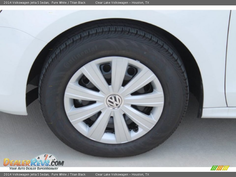 2014 Volkswagen Jetta S Sedan Pure White / Titan Black Photo #5