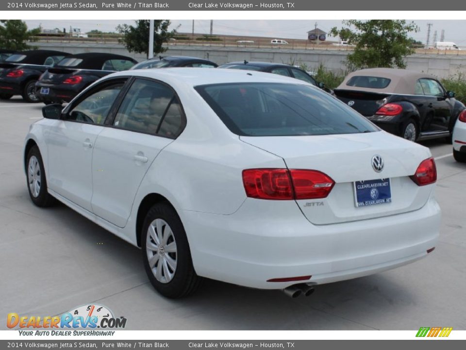 2014 Volkswagen Jetta S Sedan Pure White / Titan Black Photo #6