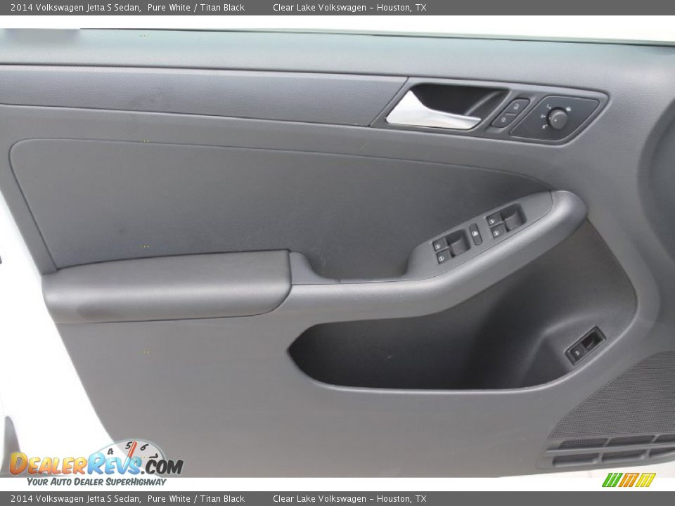2014 Volkswagen Jetta S Sedan Pure White / Titan Black Photo #8