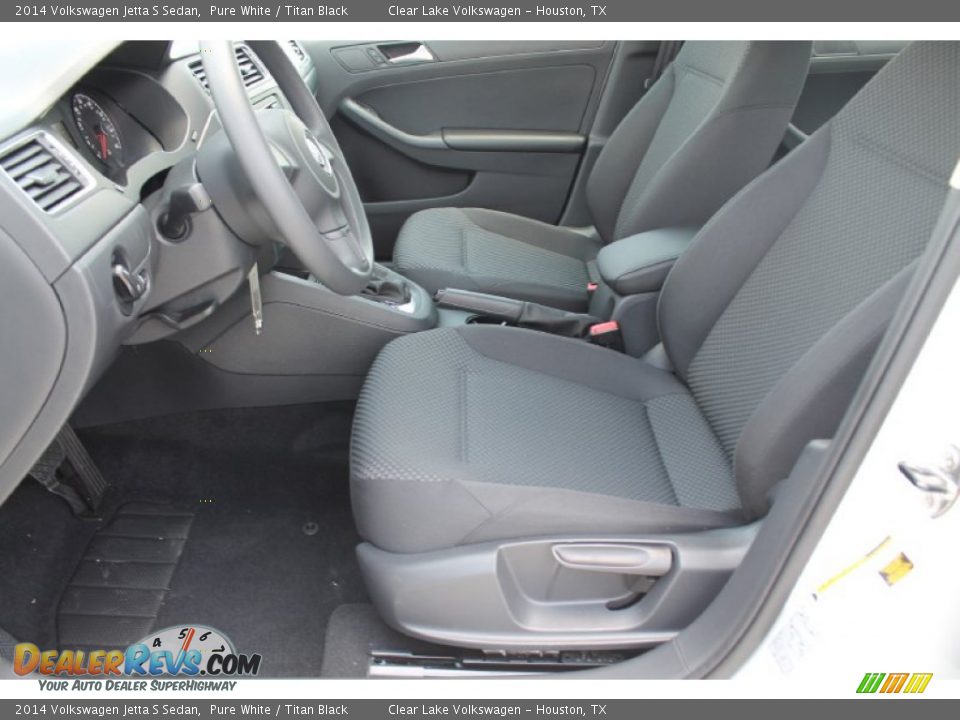 2014 Volkswagen Jetta S Sedan Pure White / Titan Black Photo #10