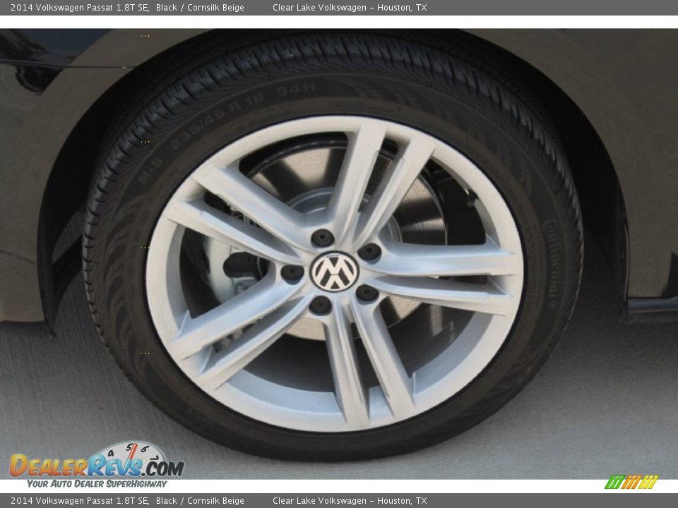 2014 Volkswagen Passat 1.8T SE Black / Cornsilk Beige Photo #5