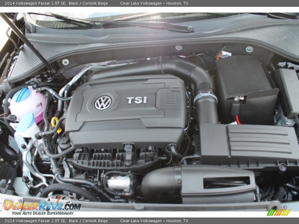 2014 Volkswagen Passat 1.8T SE Black / Cornsilk Beige Photo #27