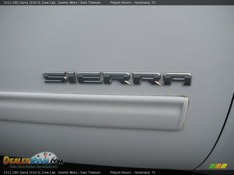 2011 GMC Sierra 1500 SL Crew Cab Summit White / Dark Titanium Photo #17