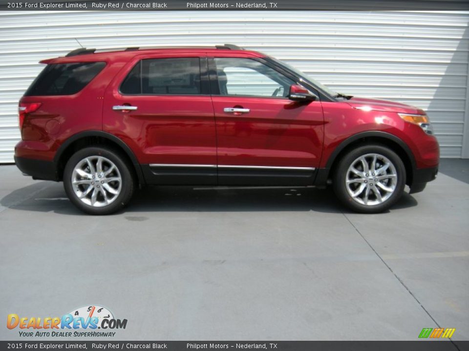 Ruby Red 2015 Ford Explorer Limited Photo #3