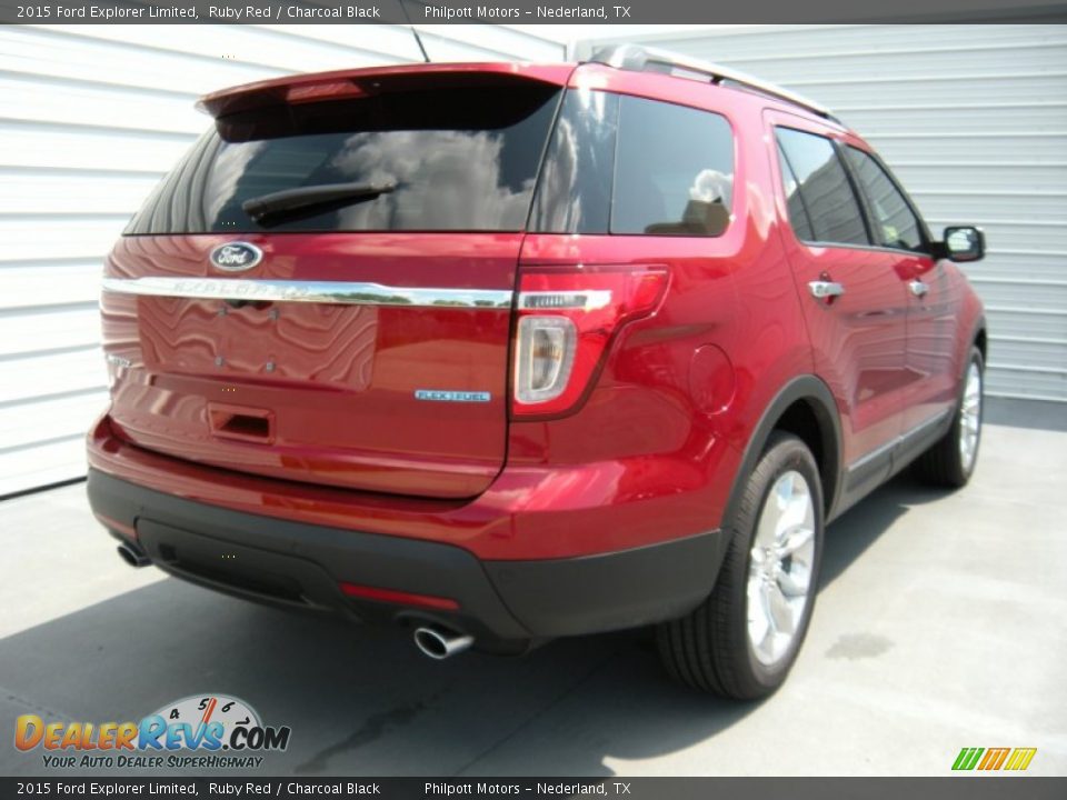 2015 Ford Explorer Limited Ruby Red / Charcoal Black Photo #4