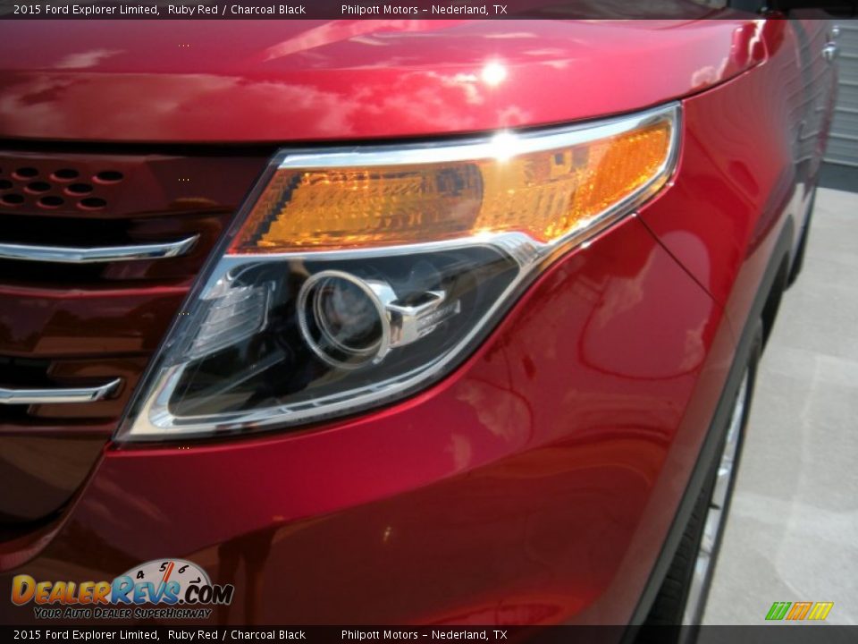 2015 Ford Explorer Limited Ruby Red / Charcoal Black Photo #9