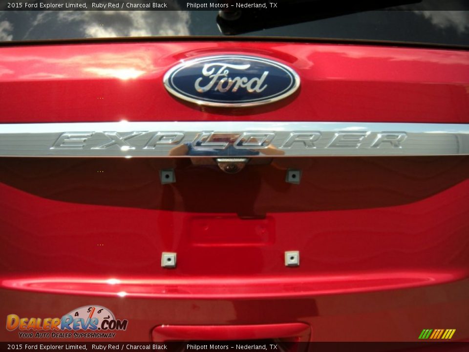 2015 Ford Explorer Limited Ruby Red / Charcoal Black Photo #14
