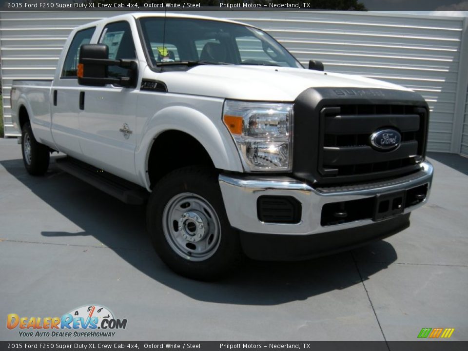2015 Ford F250 Super Duty XL Crew Cab 4x4 Oxford White / Steel Photo #1