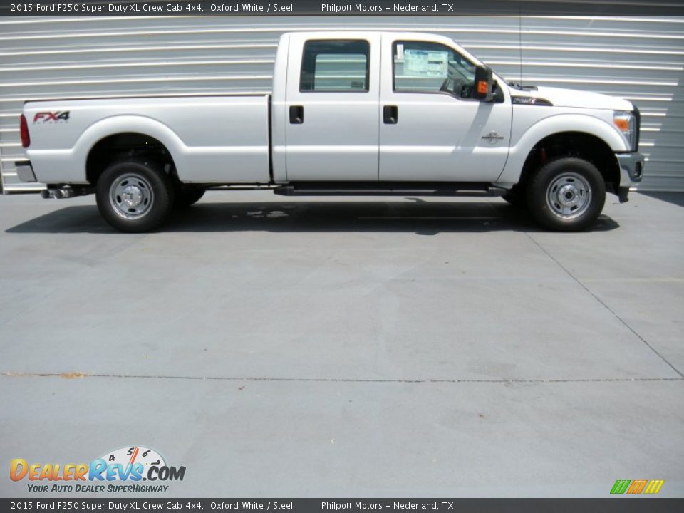 2015 Ford F250 Super Duty XL Crew Cab 4x4 Oxford White / Steel Photo #3