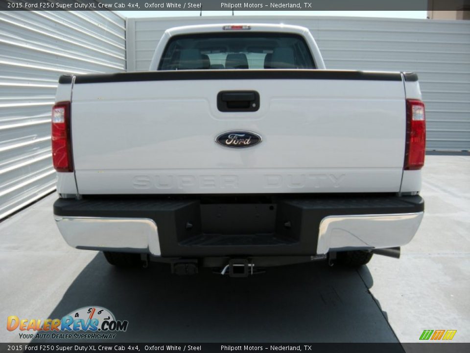 2015 Ford F250 Super Duty XL Crew Cab 4x4 Oxford White / Steel Photo #5