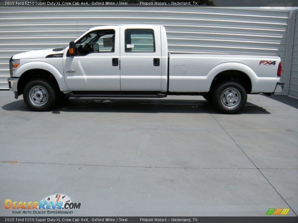 2015 Ford F250 Super Duty XL Crew Cab 4x4 Oxford White / Steel Photo #6