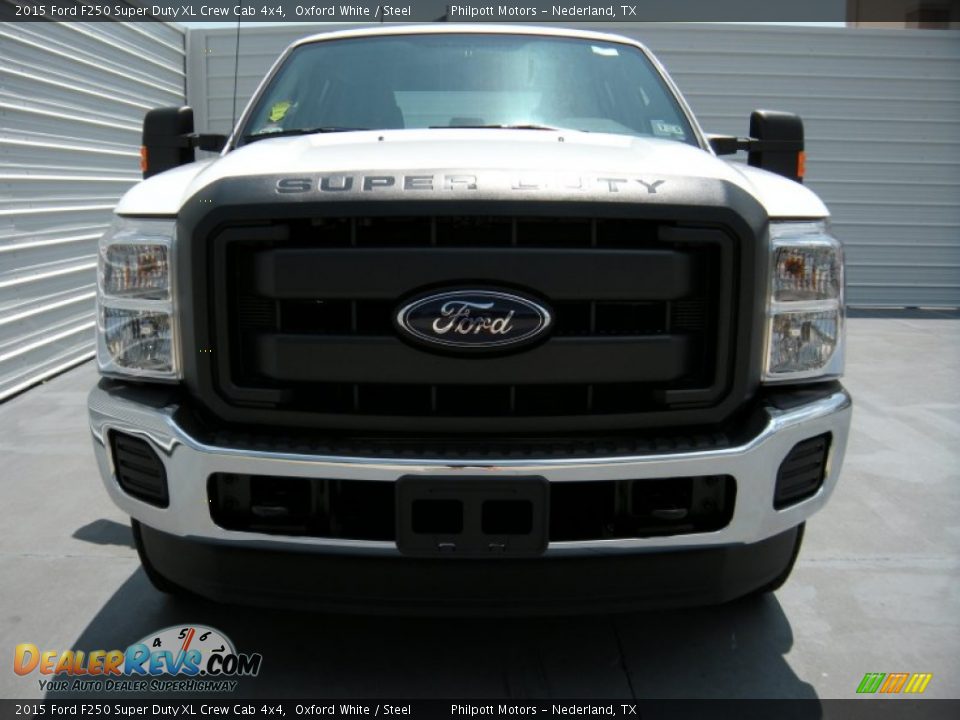 2015 Ford F250 Super Duty XL Crew Cab 4x4 Oxford White / Steel Photo #8