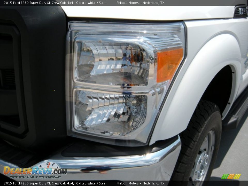 2015 Ford F250 Super Duty XL Crew Cab 4x4 Oxford White / Steel Photo #9