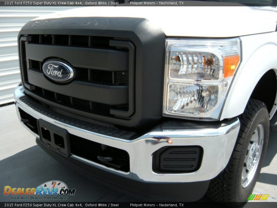 2015 Ford F250 Super Duty XL Crew Cab 4x4 Oxford White / Steel Photo #10