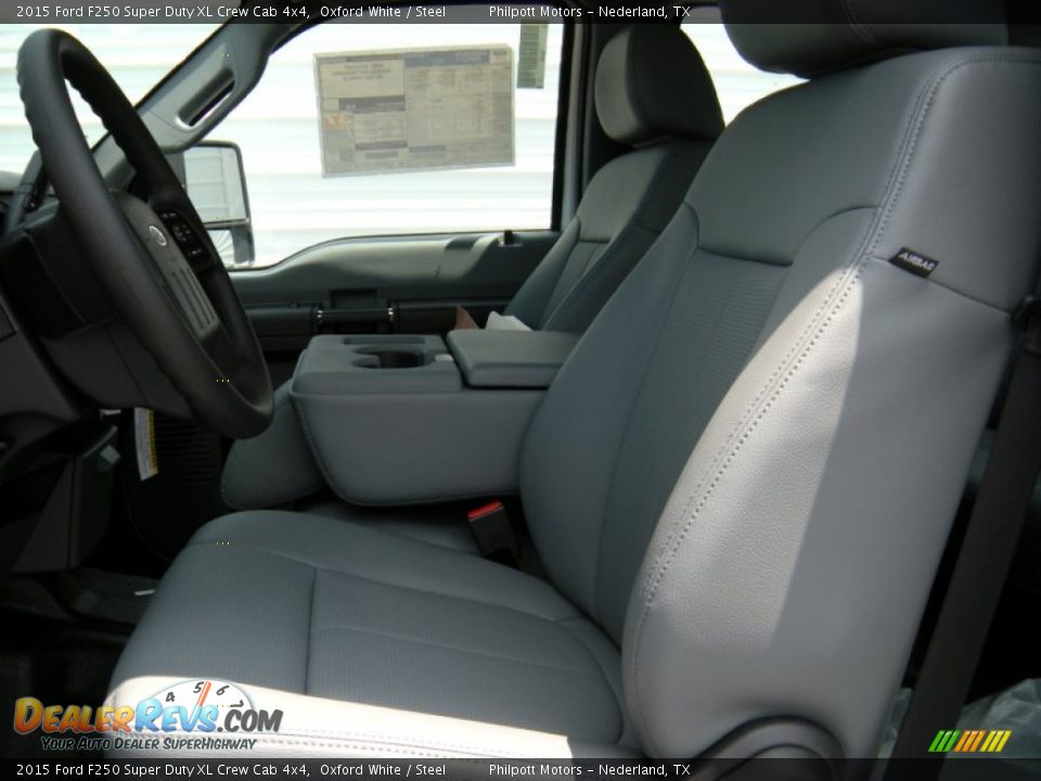 2015 Ford F250 Super Duty XL Crew Cab 4x4 Oxford White / Steel Photo #25
