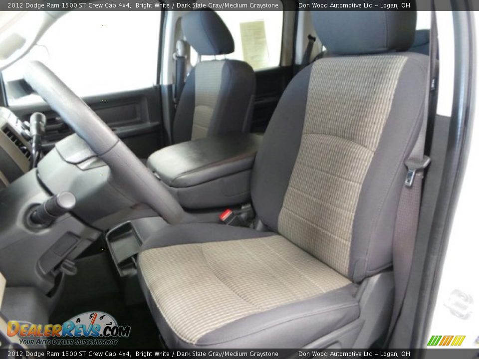 2012 Dodge Ram 1500 ST Crew Cab 4x4 Bright White / Dark Slate Gray/Medium Graystone Photo #9