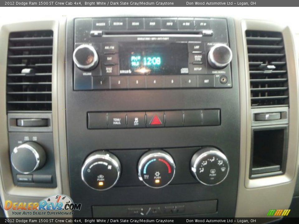 2012 Dodge Ram 1500 ST Crew Cab 4x4 Bright White / Dark Slate Gray/Medium Graystone Photo #25