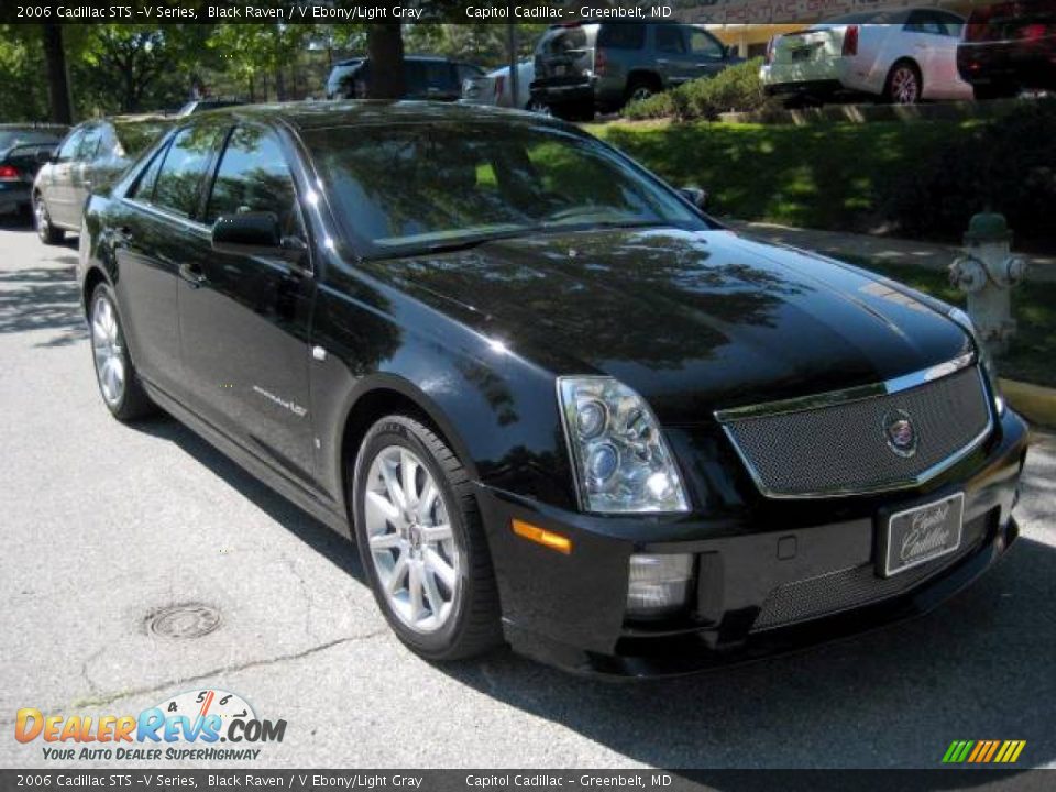 2006 Cadillac STS -V Series Black Raven / V Ebony/Light Gray Photo #6