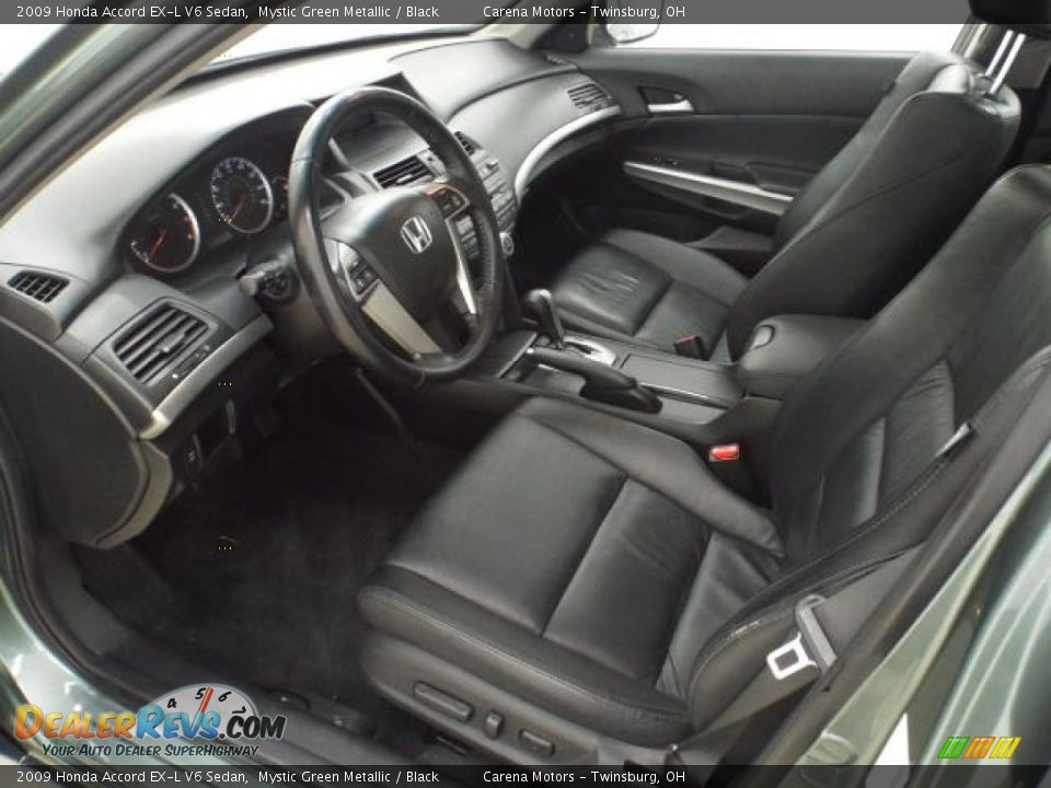 2009 Honda Accord EX-L V6 Sedan Mystic Green Metallic / Black Photo #6