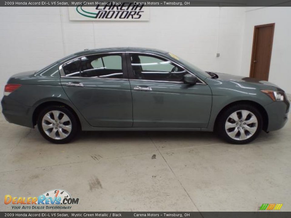 2009 Honda Accord EX-L V6 Sedan Mystic Green Metallic / Black Photo #8