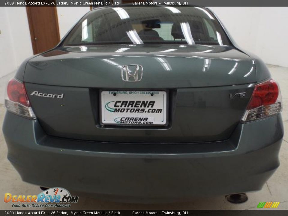 2009 Honda Accord EX-L V6 Sedan Mystic Green Metallic / Black Photo #9