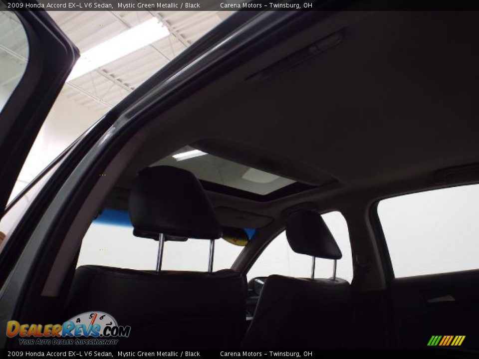 2009 Honda Accord EX-L V6 Sedan Mystic Green Metallic / Black Photo #11