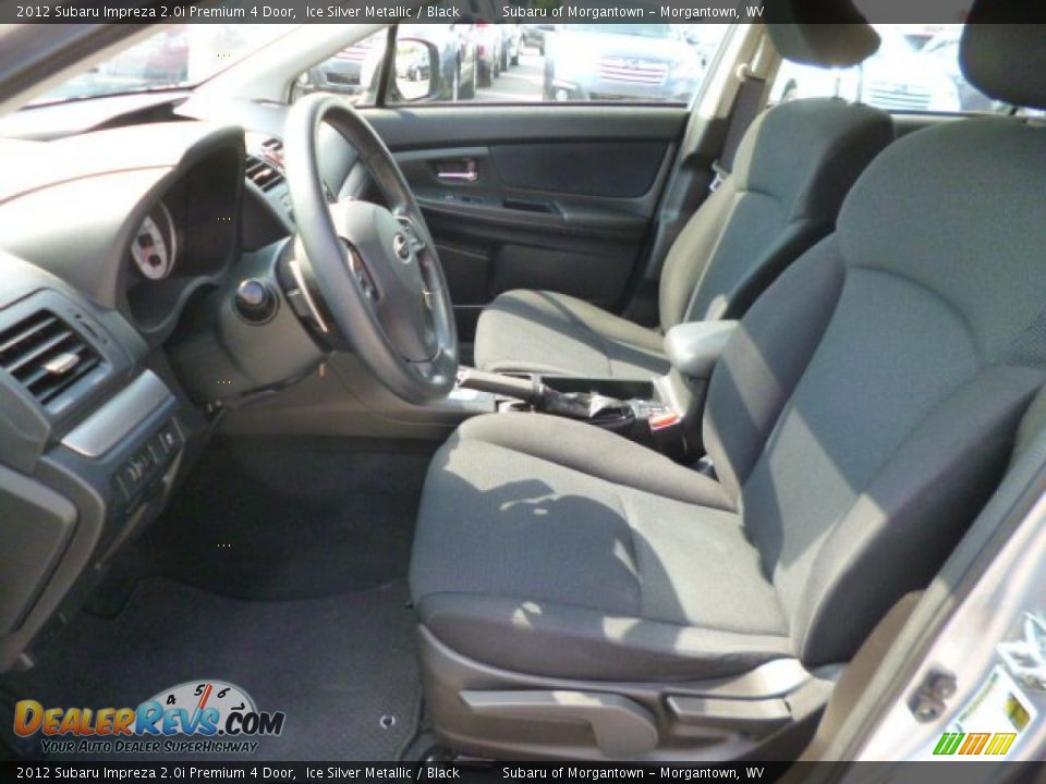 2012 Subaru Impreza 2.0i Premium 4 Door Ice Silver Metallic / Black Photo #7