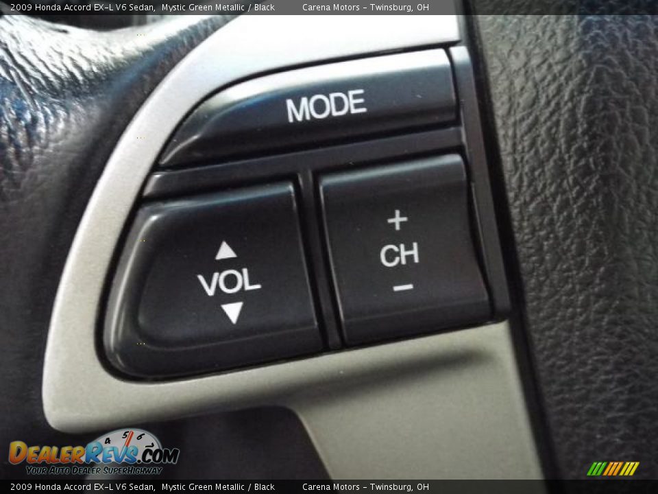 2009 Honda Accord EX-L V6 Sedan Mystic Green Metallic / Black Photo #15