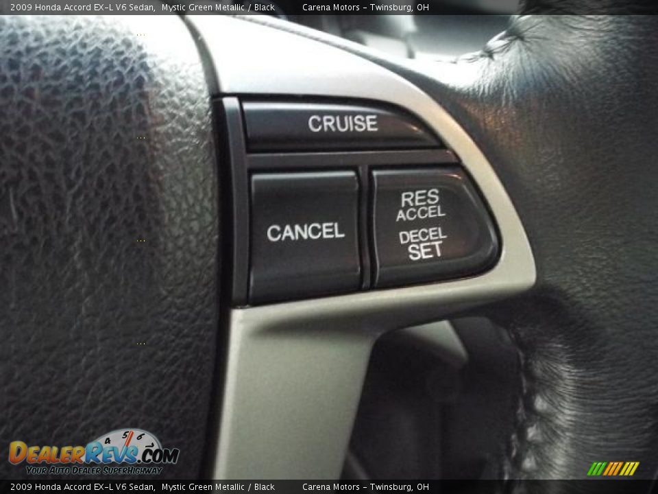 2009 Honda Accord EX-L V6 Sedan Mystic Green Metallic / Black Photo #16