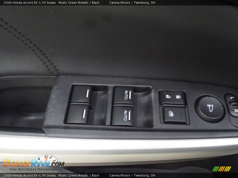 2009 Honda Accord EX-L V6 Sedan Mystic Green Metallic / Black Photo #17