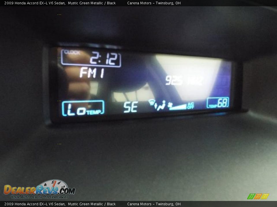 2009 Honda Accord EX-L V6 Sedan Mystic Green Metallic / Black Photo #18