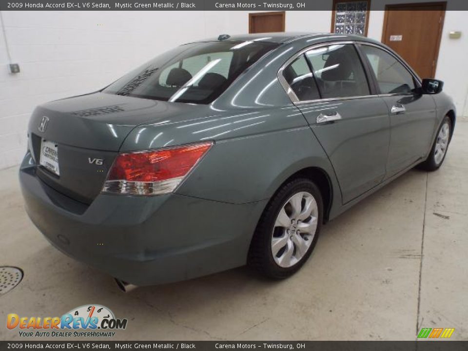 2009 Honda Accord EX-L V6 Sedan Mystic Green Metallic / Black Photo #20