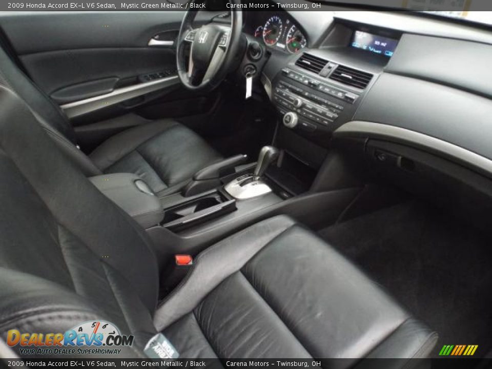 2009 Honda Accord EX-L V6 Sedan Mystic Green Metallic / Black Photo #29