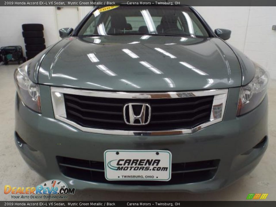 2009 Honda Accord EX-L V6 Sedan Mystic Green Metallic / Black Photo #30