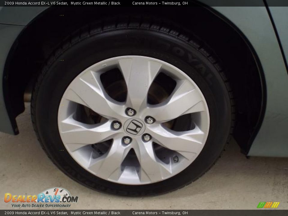 2009 Honda Accord EX-L V6 Sedan Mystic Green Metallic / Black Photo #31