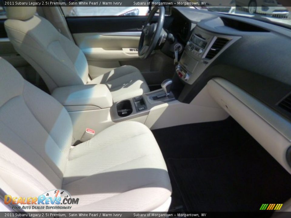 2011 Subaru Legacy 2.5i Premium Satin White Pearl / Warm Ivory Photo #4