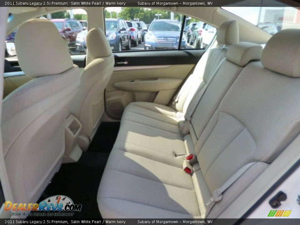 2011 Subaru Legacy 2.5i Premium Satin White Pearl / Warm Ivory Photo #5